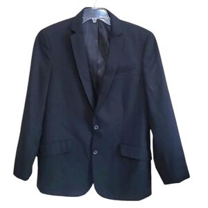 Kennth Cole Reaction Mens Black Blazer Jacket Size 40R